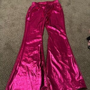 Unbranded Pink Metallic Flair Pants